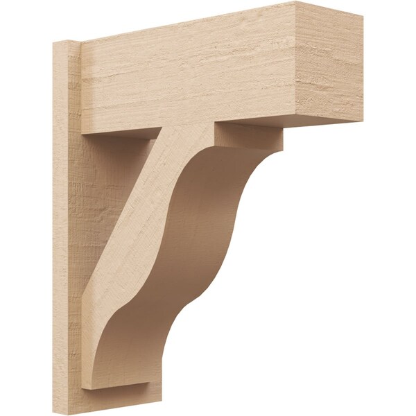 Ekena Millwork 7 1/2-in W x 18-in D x 22-in H Funston Block Rough Cedar Woodgrain TimberThane Outlooker, Primed Tan OUTUR075X18X22FST44RCPR - main